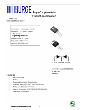 MBRF1060CT Datasheet PDF Surge Components