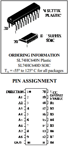 SL74HC640N Datasheet PDF System Logic Semiconductor