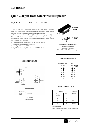 SL74HC157N Datasheet PDF System Logic Semiconductor
