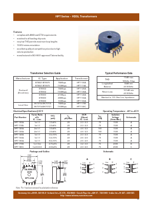 HPT-170B Datasheet PDF Nuvotem Talema