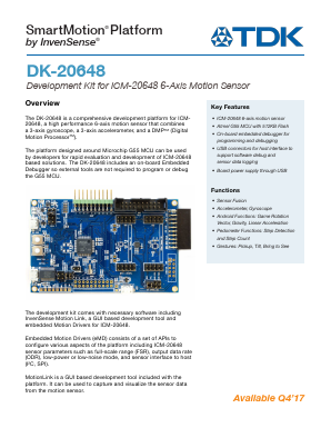 DK-20648 Datasheet PDF TDK Corporation