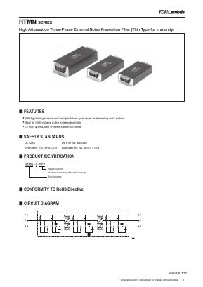 RTMN-5040 Datasheet PDF TDK Corporation