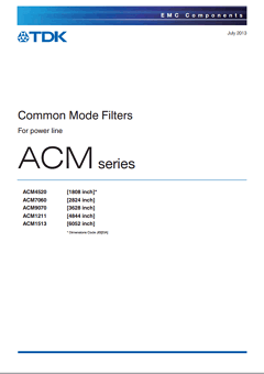 ACM9070-142-2P-TL Datasheet PDF TDK Corporation