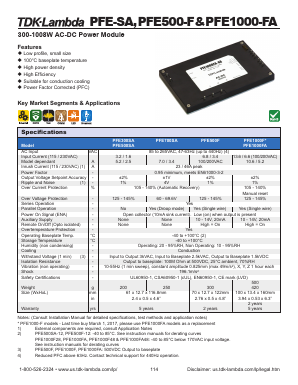 PFE700SA-48 Datasheet PDF TDK Corporation
