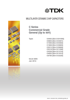 C0402CH1C820J020BC Datasheet PDF TDK Corporation
