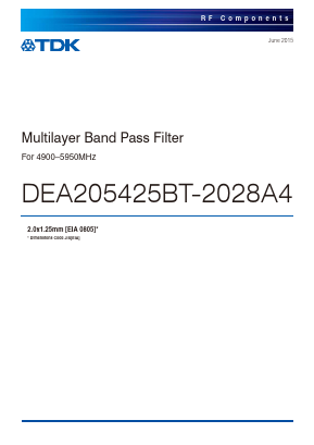 DEA205425BT-2028A4 Datasheet PDF TDK Corporation