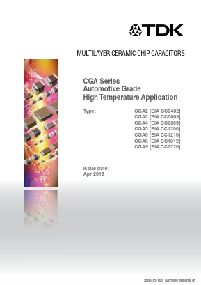 CGA2B2X8R1E682K Datasheet PDF TDK Corporation
