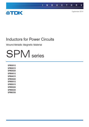 SPM3020 Datasheet PDF TDK Corporation