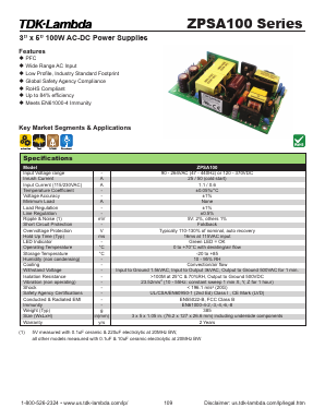 ZPSA100-15 Datasheet PDF TDK Corporation