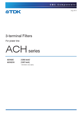 ACH3218 Datasheet PDF TDK Corporation