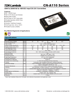 CN100A110-12 Datasheet PDF TDK Corporation