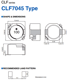CLF7045T-1R5N Datasheet PDF TDK Corporation