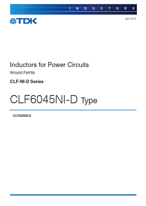 CLF6045NIT-331M-D Datasheet PDF TDK Corporation