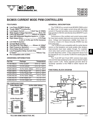 TC28C43EPD Datasheet PDF TelCom Semiconductor, Inc