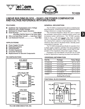 TC1028EUA Datasheet PDF TelCom Semiconductor, Inc