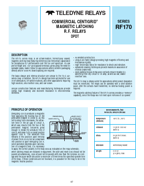 RF170-5 Datasheet PDF Teledyne Technologies Incorporated