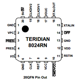 73S8024RN-IM Datasheet PDF Teridian Semiconductor Corporation