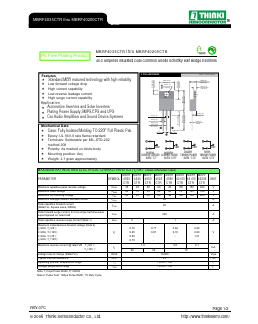 MBRF40100CTR Datasheet PDF Thinki Semiconductor Co., Ltd.