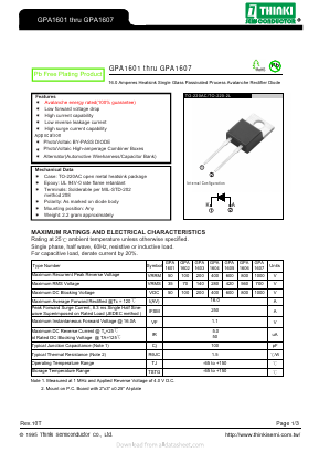 GPA1601 Datasheet PDF Thinki Semiconductor Co., Ltd.