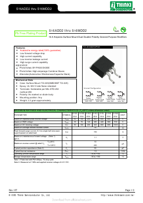 S16MDD2 Datasheet PDF Thinki Semiconductor Co., Ltd.