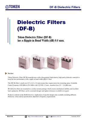 DF710S08B Datasheet PDF Token Electronics Industry Co., Ltd.