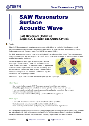 TSR868D35D-S4 Datasheet PDF Token Electronics Industry Co., Ltd.