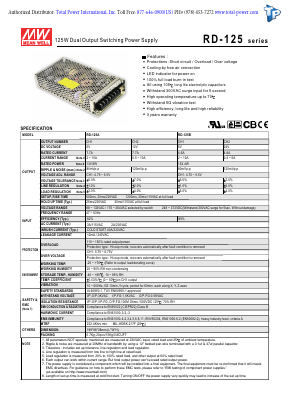 RD-125 Datasheet PDF Total Power International