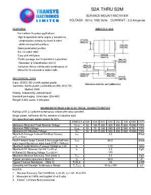 S2J Datasheet PDF Transys Electronics Limited
