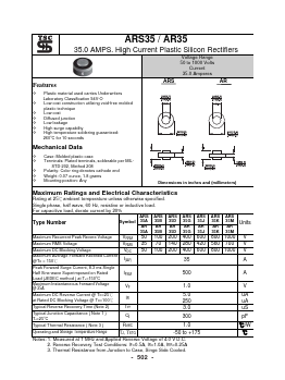 AR35A Datasheet PDF TSC Corporation