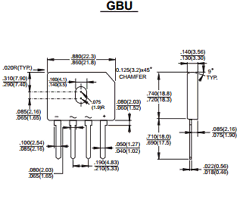 GBU802 Datasheet PDF TSC Corporation