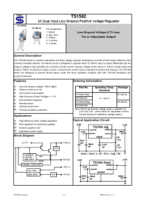 TS1582CM5 Datasheet PDF TSC Corporation