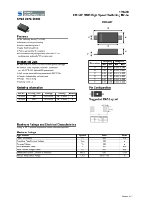 1SS400 Datasheet PDF TSC Corporation