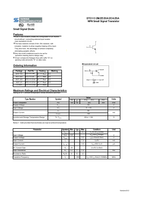 DTC113ZM Datasheet PDF TSC Corporation