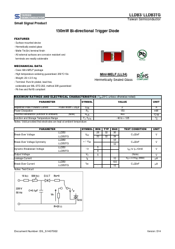 LLDB3L1 Datasheet PDF TSC Corporation