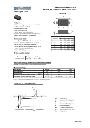 MMSZ5243B Datasheet PDF TSC Corporation