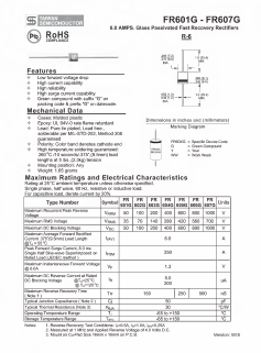FR607G Datasheet PDF TSC Corporation