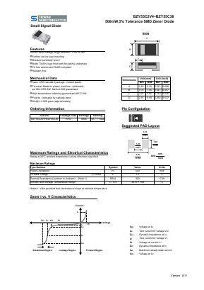 BZY55C2V4 Datasheet PDF TSC Corporation