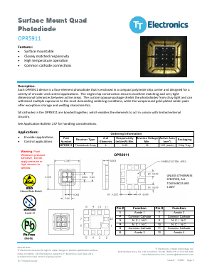 OPR5911 Datasheet PDF TT Electronics.