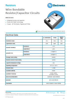 WBD-DSOT23T-470-K-470-M Datasheet PDF TT Electronics.