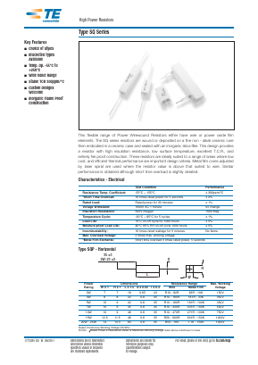SQMR3100KG Datasheet PDF TE Connectivity