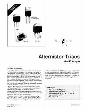 Q2015L6 Datasheet PDF Teccor Electronics