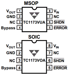 TC1173-XXVOA Datasheet PDF TelCom Semiconductor Inc => Microchip