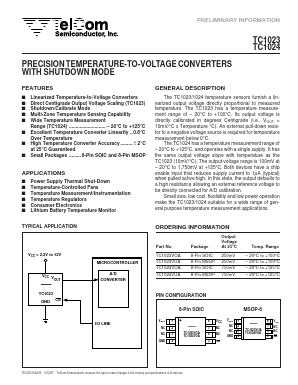TC1024VOA Datasheet PDF TelCom Semiconductor Inc => Microchip