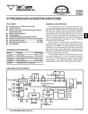 TC530 Datasheet PDF TelCom Semiconductor Inc => Microchip