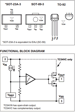 TC54VN2302ECB Datasheet PDF TelCom Semiconductor Inc => Microchip