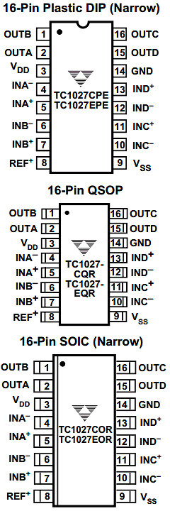 TC1027EPE Datasheet PDF TelCom Semiconductor Inc => Microchip