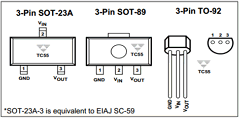 TC55RP1801ECBTR Datasheet PDF TelCom Semiconductor Inc => Microchip