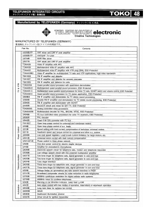 U2147B Datasheet PDF Telefunken Licences GmbH