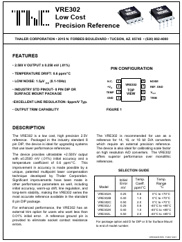 VRE302J Datasheet PDF Thaler Corporation