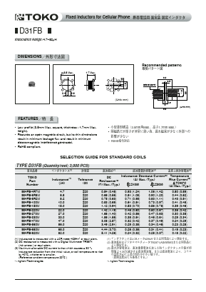 984FB-4R7M Datasheet PDF Toko America Inc 